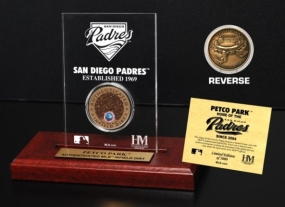 Petco Park Infield Dirt Coin Etched Acrylic