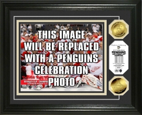 Pittsburgh Penguins 2009 Stanley Cup Champions Celebration 24KT Gold Coin Photo Mint