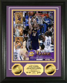 Pao Gasol Trophy 24KT Gold Coin Photo Mint