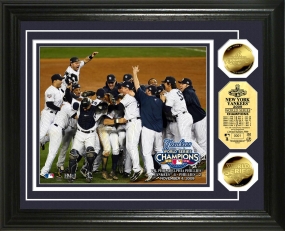 New York Yankees 2009 World Series Champions Celebration 24KT Gold Coin Photo Mint