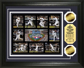 New York Yankees 2009 World Series Champs Commemorative 24KT Gold Coin Photo Mint