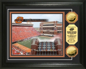 Oklahoma State University Boone Pickens 24KT Gold Coin Photomint