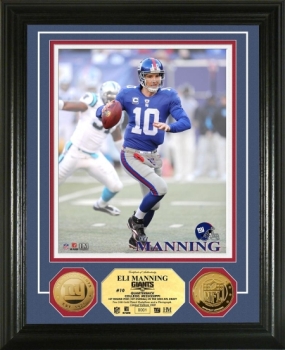 Eli Manning 24KT Gold Coin Photo Mint