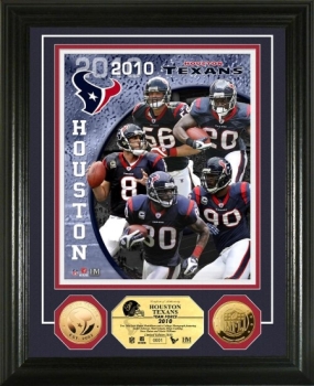 Houston Texans Team Force 24KT Gold Coin Photo Mint