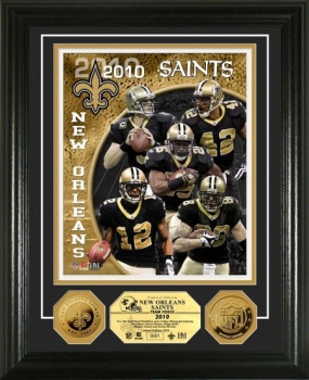 New Orleans Saints Team Force 24KT Gold Coin Photo Mint