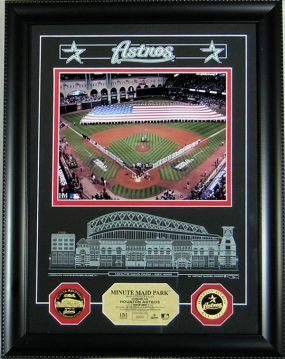 Minute Maid Park Archival Etched Glass Photomint