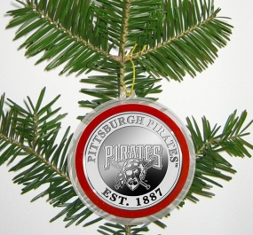 Pittsburgh Pirates Silver Coin Ornament