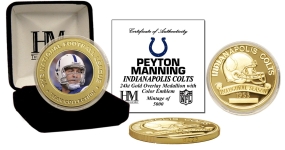 Peyton Manning  24KT Gold Commemorative Coin