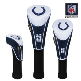 Indianapolis Colts Set of 3 Golf Club Headcovers