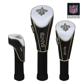 New Orleans Saints Set of 3 Golf Club Headcovers