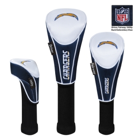 San Diego Chargers Set of 3 Golf Club Headcovers