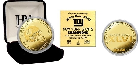 Super Bowl XLVI Champions Gold Coin