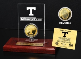 University of Tennessee 24KT Gold Coin Etched Acrylic