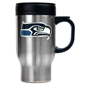 Seattle Seahawks 16oz Stainless Steel Travel Mug