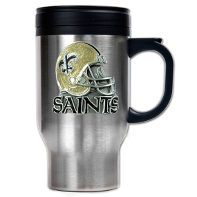 New Orleans Saints 16oz Stainless Steel Travel Mug