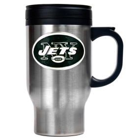 New York Jets 16oz Stainless Steel Travel Mug