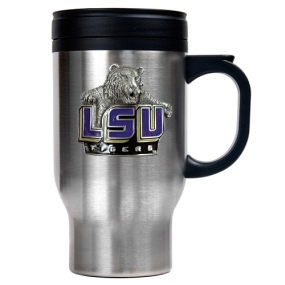 LSU Tigers 16oz Stainless Steel Travel Mug