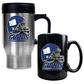 New York Giants Travel Mug & Ceramic Mug set