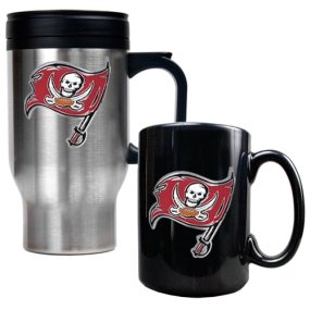 Tampa Bay Buccaneers Travel Mug & Ceramic Mug set