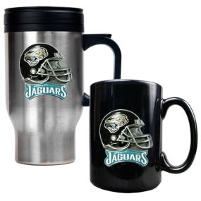 Jacksonville Jaguars Travel Mug & Ceramic Mug set