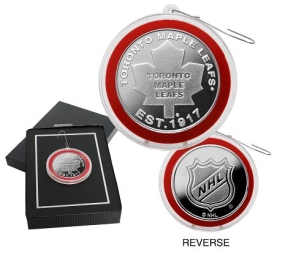 Toronto Maple Leafs Silver Coin Ornament