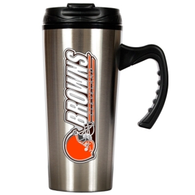 Cleveland Browns 16oz Stainless Steel Travel Mug