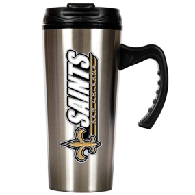 New Orleans Saints 16oz Stainless Steel Travel Mug