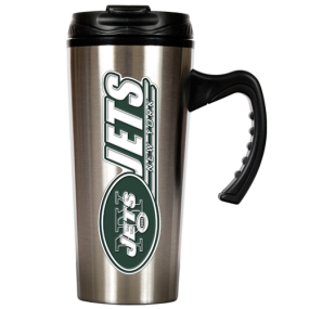 New York Jets 16oz Stainless Steel Travel Mug