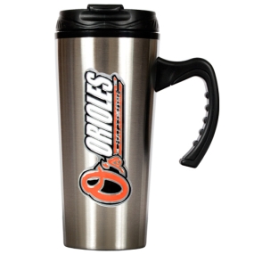 Baltimore Orioles 16oz Stainless Steel Travel Mug
