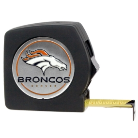 Denver Broncos 25' Black Tape Measure