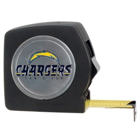 San Diego Chargers 25' Black Tape Measure
