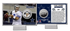 Tony Romo Silver Coin Card
