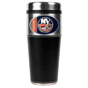 New York Islanders 16oz Travel Tumbler with Black Sleeve