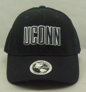Connecticut Huskies Black One Fit Hat