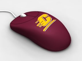 Central Michigan Chippewas Optical Computer Mouse