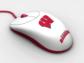 Wisconsin Badgers Optical Computer Mouse