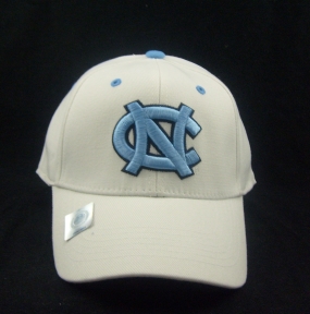 UNC Tar Heels White One Fit Hat