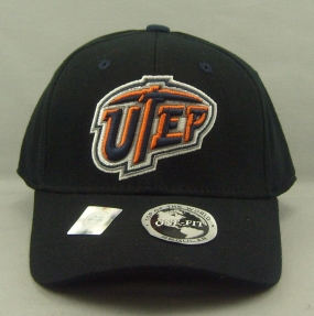 UTEP Miners Black One Fit Hat