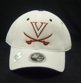 Virginia Cavaliers White Elite One Fit Hat