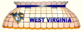 West Virginia Mountaineers Pool Table Light