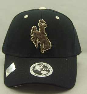 Wyoming Cowboys Black One Fit Hat