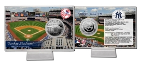 Yankee Stadium Silver Plate Con Card