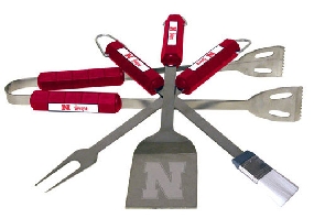 Nebraska Cornhuskers BBQ Tool Set