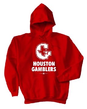unknown Houston Gamblers Logo Hoody