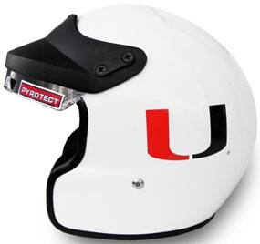 Miami Hurricanes Motorcycle Helmet