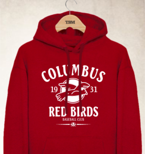 Columbus Red Birds Clubhouse Vintage Hoody