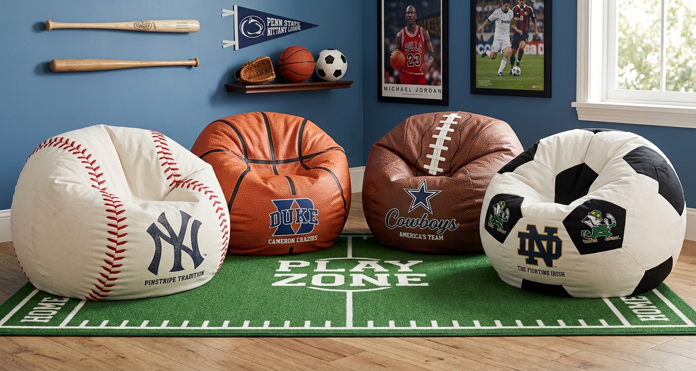 MLB, NCAA and NASCAR Bean Bag Chairs