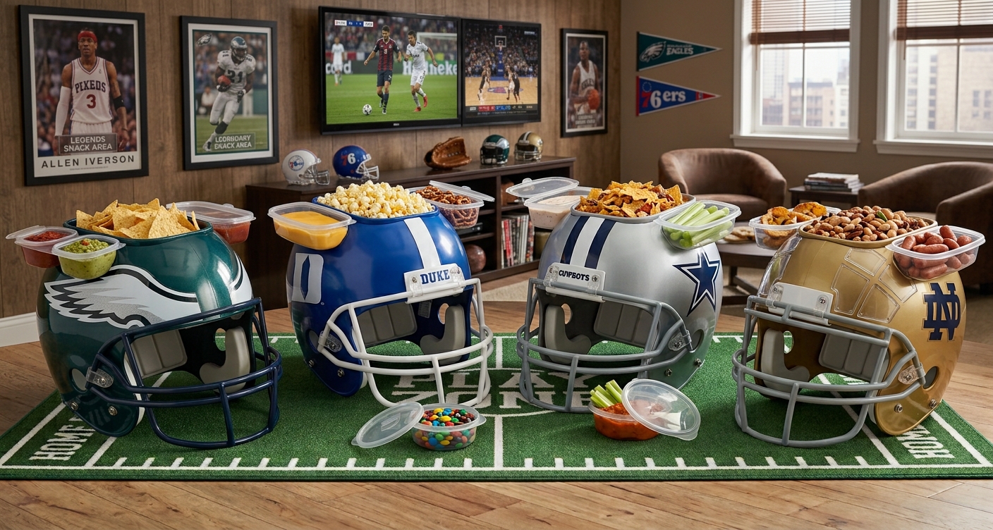 NFL and NCAA Snack Helmets